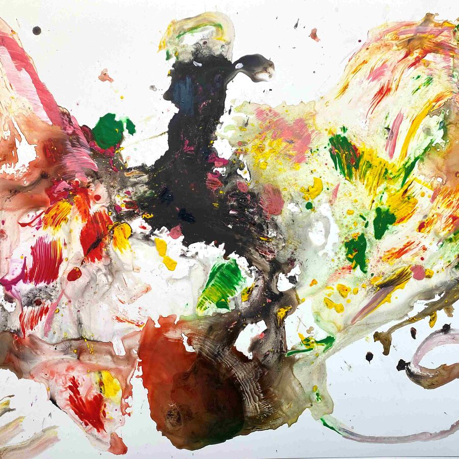 Ulrich Langenbach, o.T., 2025, mixed media